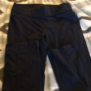 Large navy athleta pants pockets